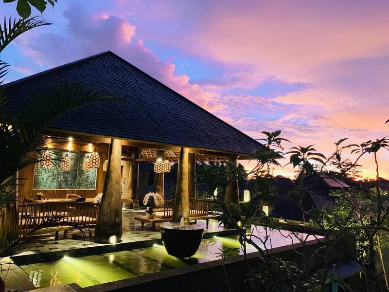 Hotel Tejaprana Bisma - Chse Certified Ubud Exteriér fotografie The restaurant at the resort