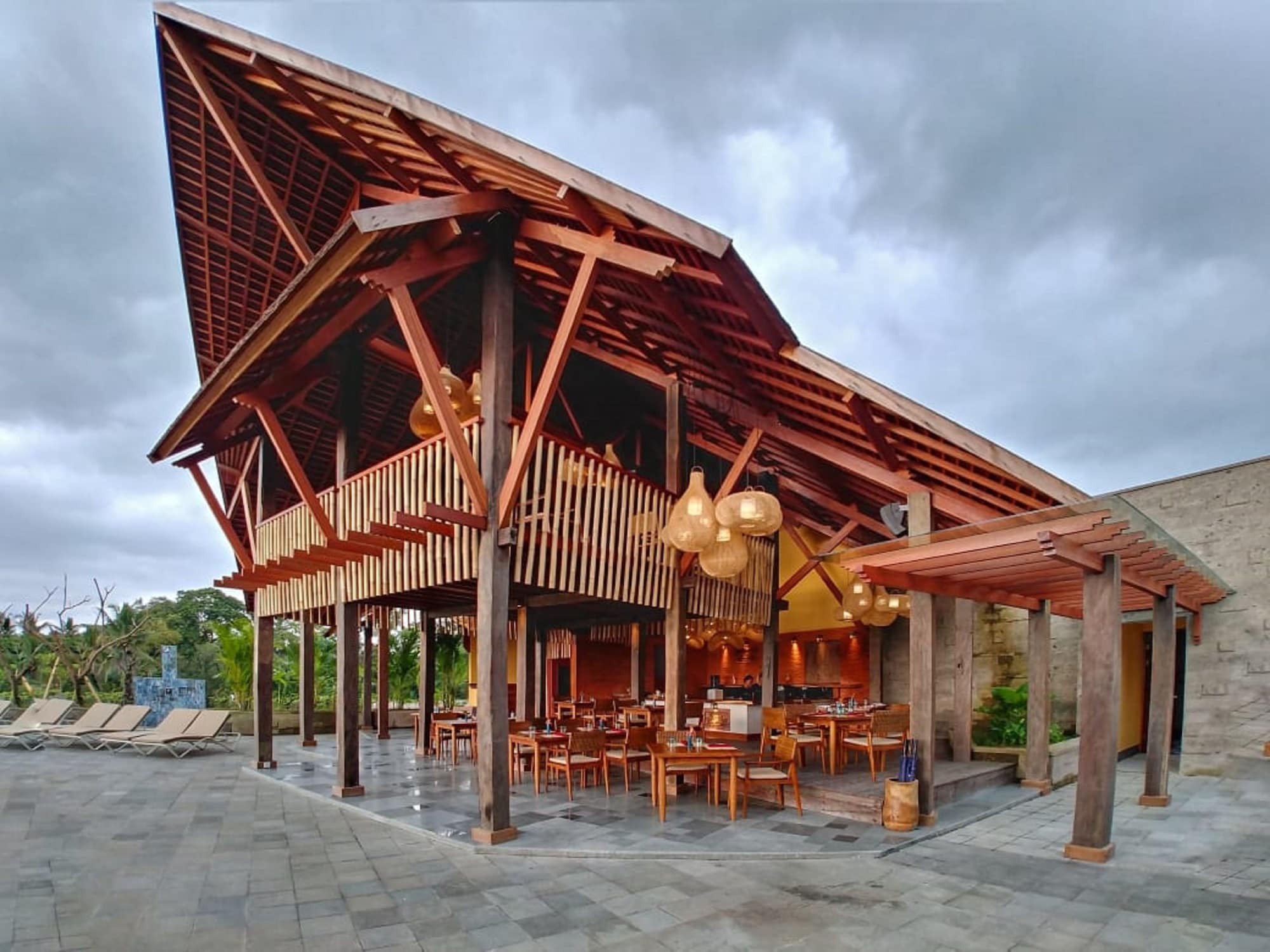 Hotel Tejaprana Bisma - Chse Certified Ubud Exteriér fotografie The restaurant at the resort